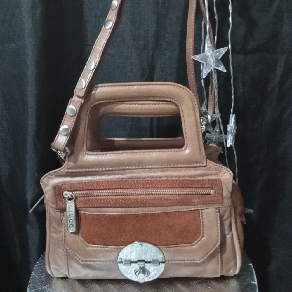 ‼️L👀K‼️ 🤑QUICK SALE🤑  MIMCO BROWN PURSE HANDBAG IN EXC.COND.  INSIDE & OUT - Picture 7 of 11